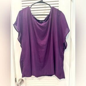 casual purple top